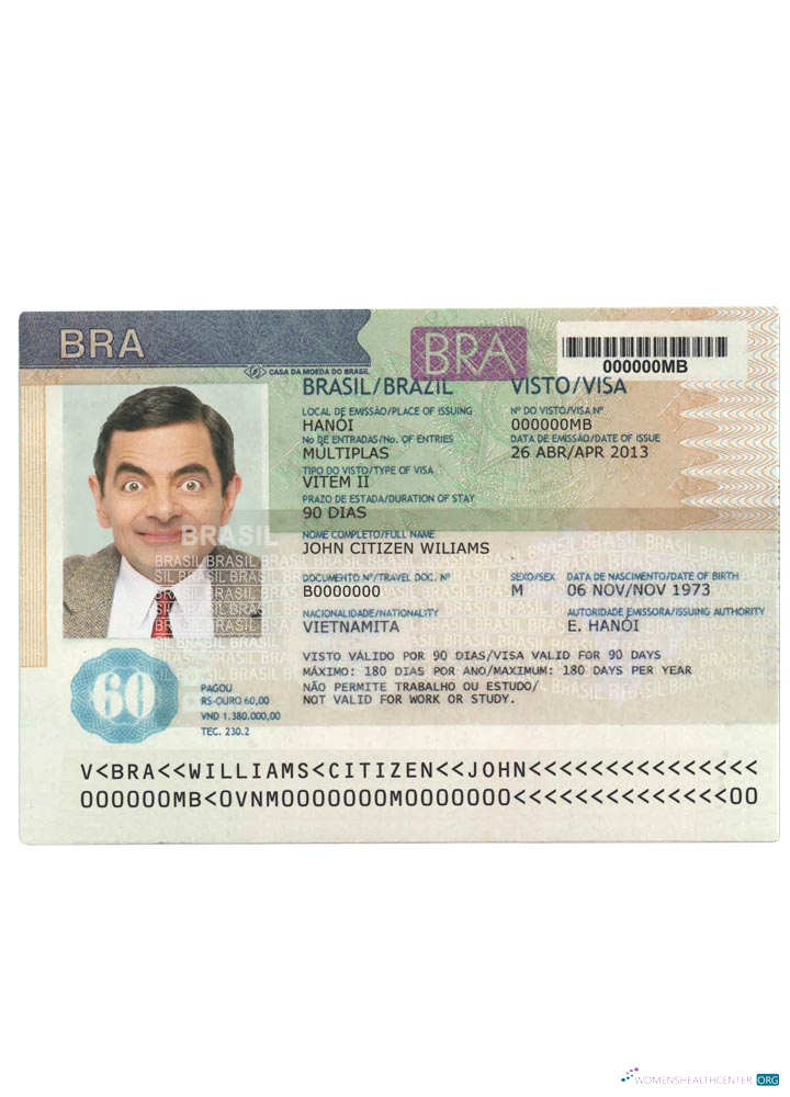 Download BRAZIL visa version2 Photoshop template